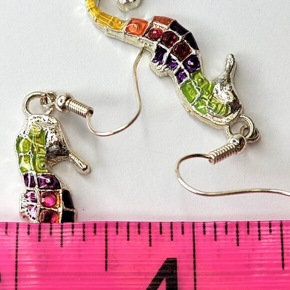 Seahorse Colourful Earrings - Picture 8 of 10